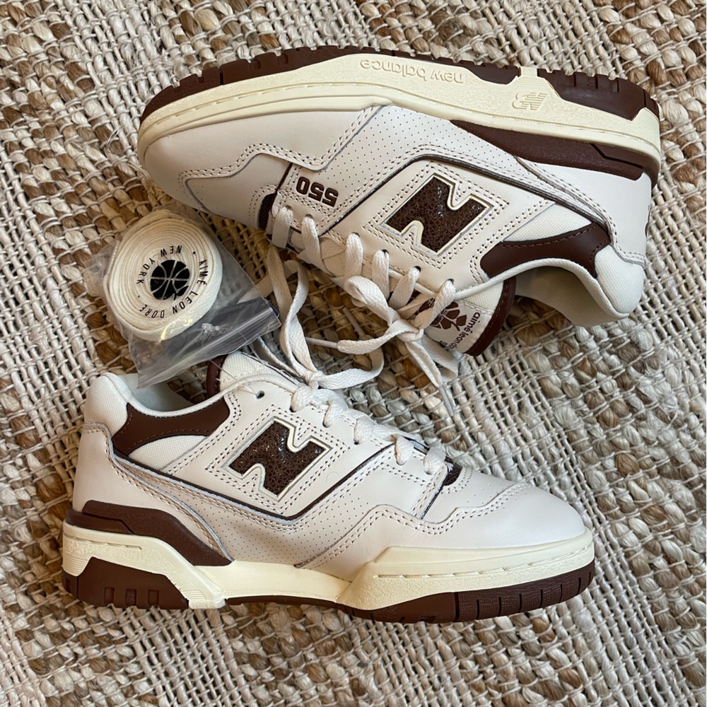 Aime Leon Dore x New Balance 550s in Brown/Cream
